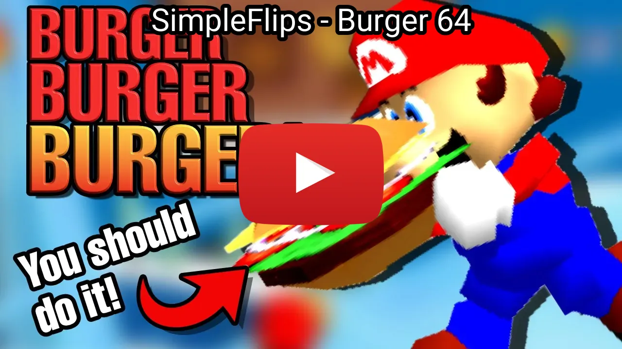 YouTube video: SimpleFlips - Burger 64