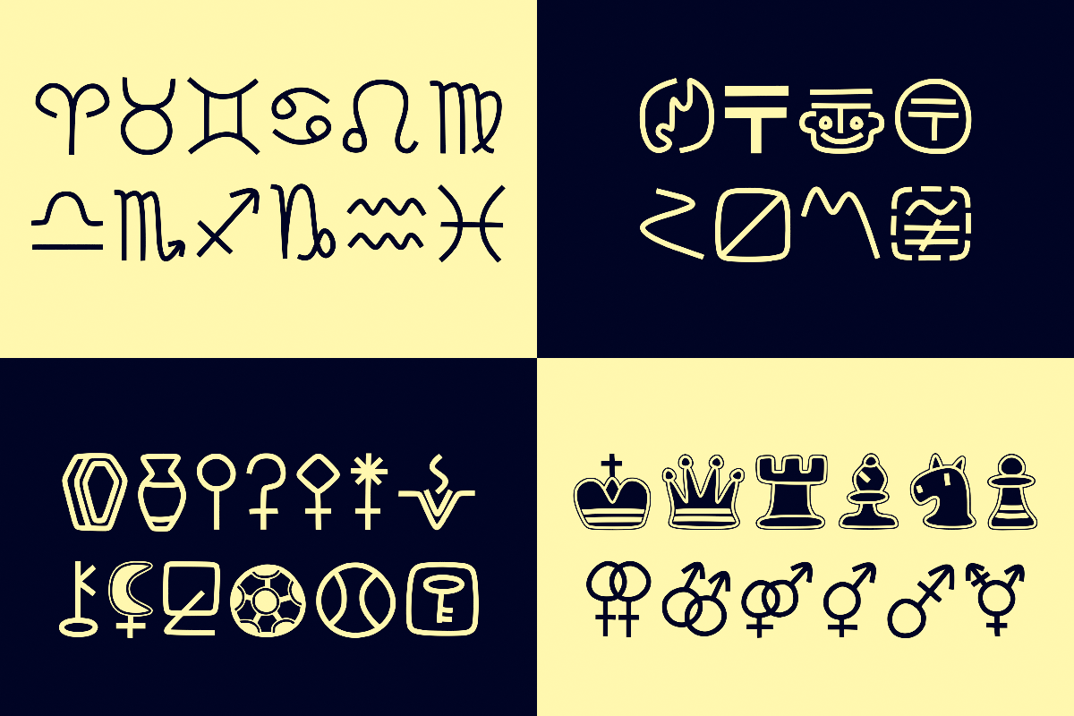 various symbols